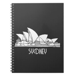 Caderno Espiral Sydney Opera House - O desenho da Austrália