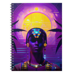 Caderno Espiral Synthwave Pharaoh