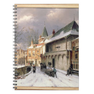Caderno Espiral T31117 uma vista de uma cidade holandesa no