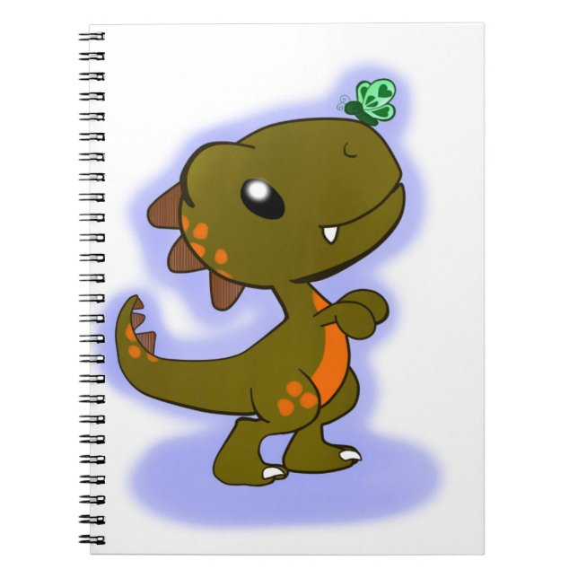 Caderno Espiral T-Rex bonito (Frente)