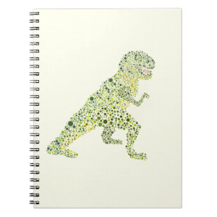 Caderno Espiral T-REX Dinossauro Em Pontos
