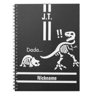 Caderno Espiral T-rex é surpreendido por um Triceratops bebê