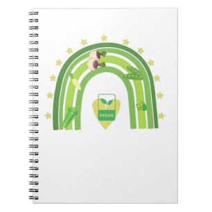 Caderno Espiral T-Shirt arco-íris vegano