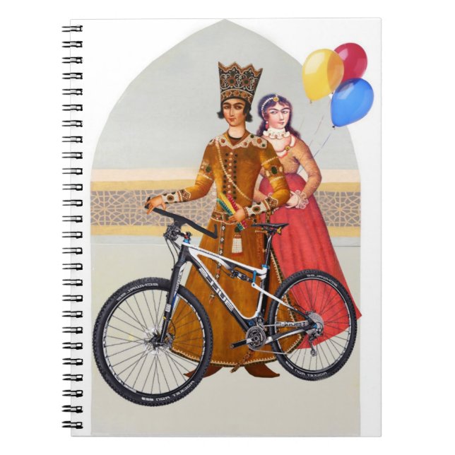 Caderno Espiral T-Shirt Persa (Design Farsi) (Frente)