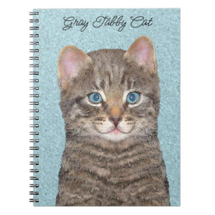 Caderno Espiral Tabelas de cinzas por Pintura de Gato - Arte de Ga