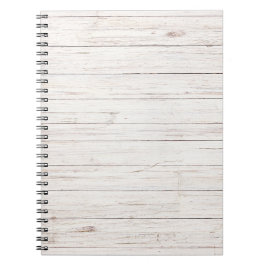 Caderno Espiral tábuas de madeira
