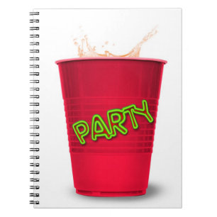 Caderno Espiral Taça Red Party
