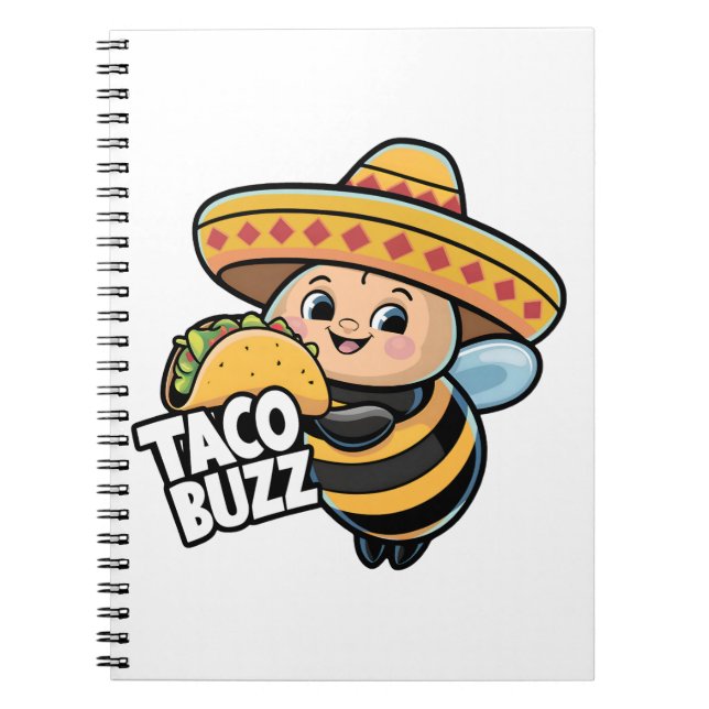 Caderno Espiral Taco Buzz Bumble Bee (Frente)
