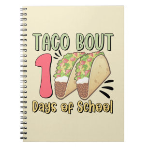 Caderno Espiral Taco cerca de 100 dias de escola