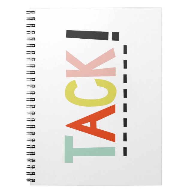 Caderno Espiral Taco! Notebook de cores (Frente)
