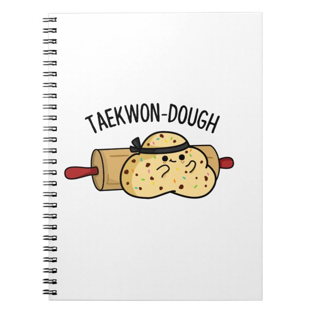 Caderno Espiral Taekwon-Dough Funny Baking Pun (Frente)