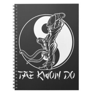 Caderno Espiral Taekwondo Martial Arts Tae kwon do Self Defense