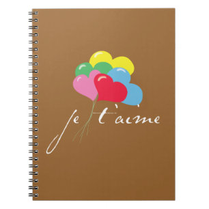 Caderno Espiral Taime de Je (eu te amo)