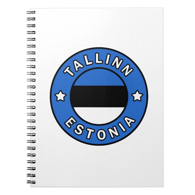 Caderno Espiral Tallinn Estônia (Frente)