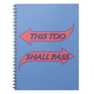 Caderno Espiral Também Isto Deve Passar Pelo Slogan De Recuperação