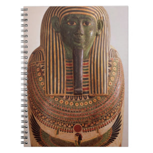 Caderno Espiral Tampa exterior do sarcófago de Psametik mim