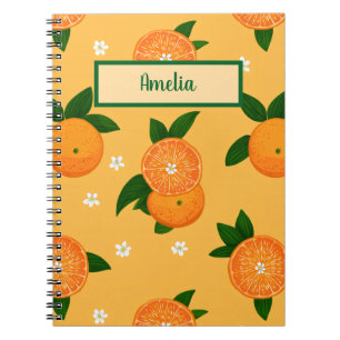 Caderno Espiral Tangerinas de Verão