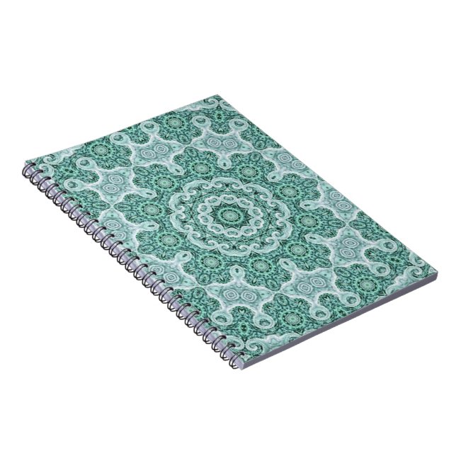 Caderno Espiral tantalização em teal (Lado Direito)