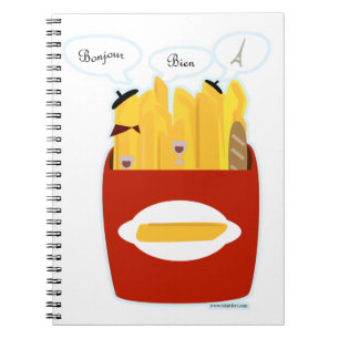 Caderno Espiral Tão muito batatas fritas