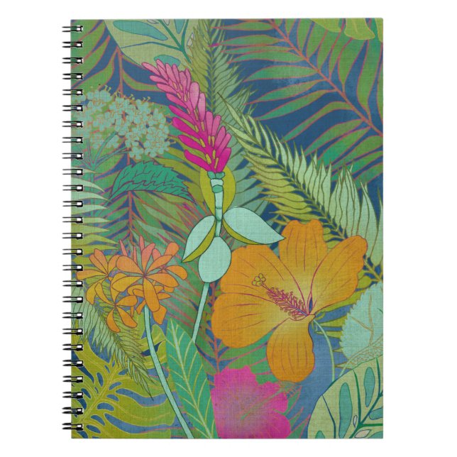 Caderno Espiral Tapeçaria Tropical II (Frente)