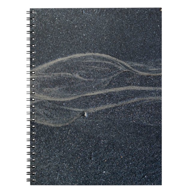 Caderno Espiral tapete preto e branco (Frente)