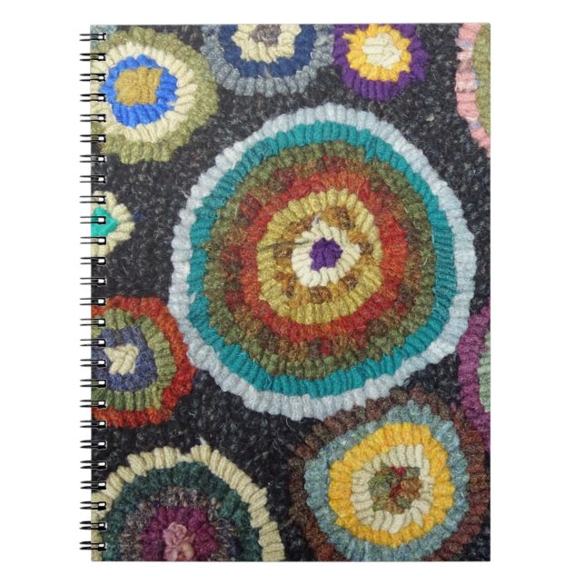 Caderno Espiral Tapete que engancha o Diário (Frente)