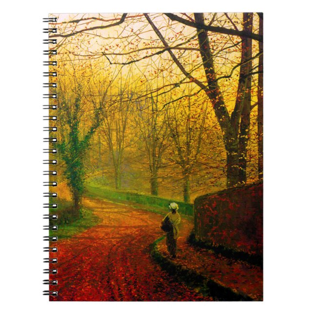 Caderno Espiral Tarde de novembro Stapleton Park Grimshaw (Frente)
