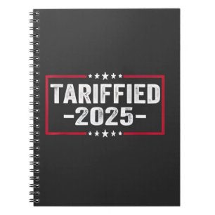 Caderno Espiral Tarrified 2025 Tarrifs Política Americana
