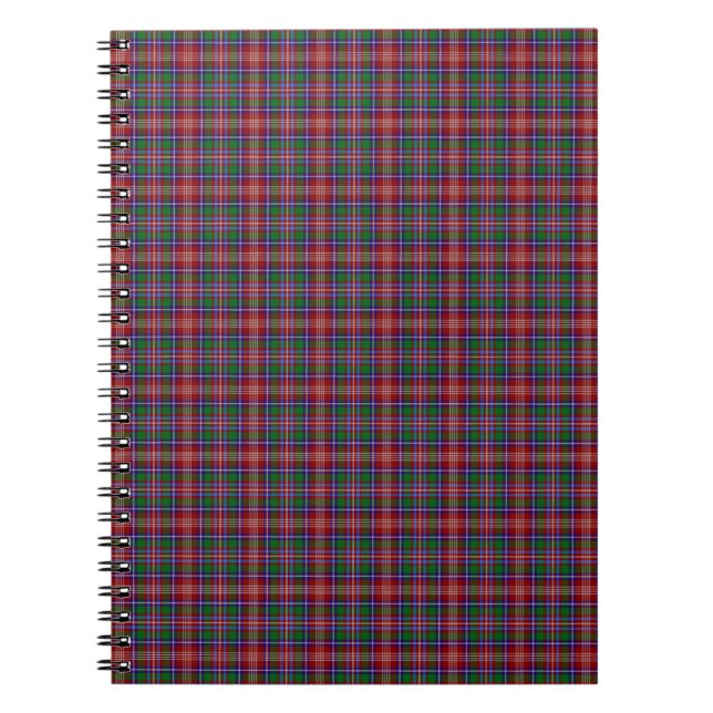 Caderno Espiral Tartan de Ritchie do clã (Frente)