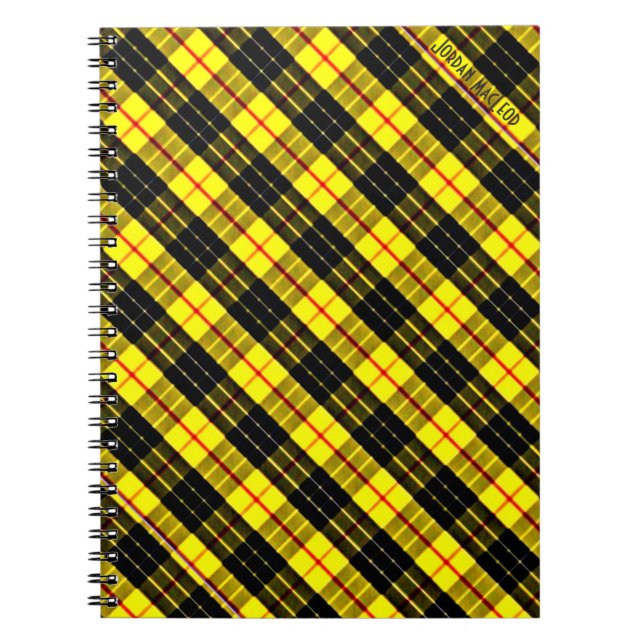 Caderno Espiral Tartan Lewis de MacLeod (Frente)