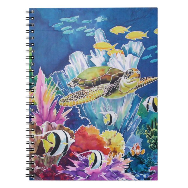 Caderno Espiral Tartaruga do Mar Verde (Frente)