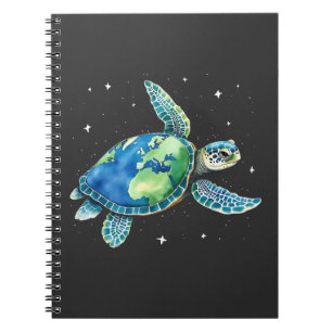 Caderno Espiral Tartaruga marinha Dia da Terra 2025 Animais do Mar