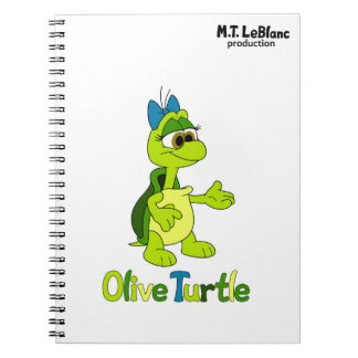 Caderno Espiral Tartaruga Oliva