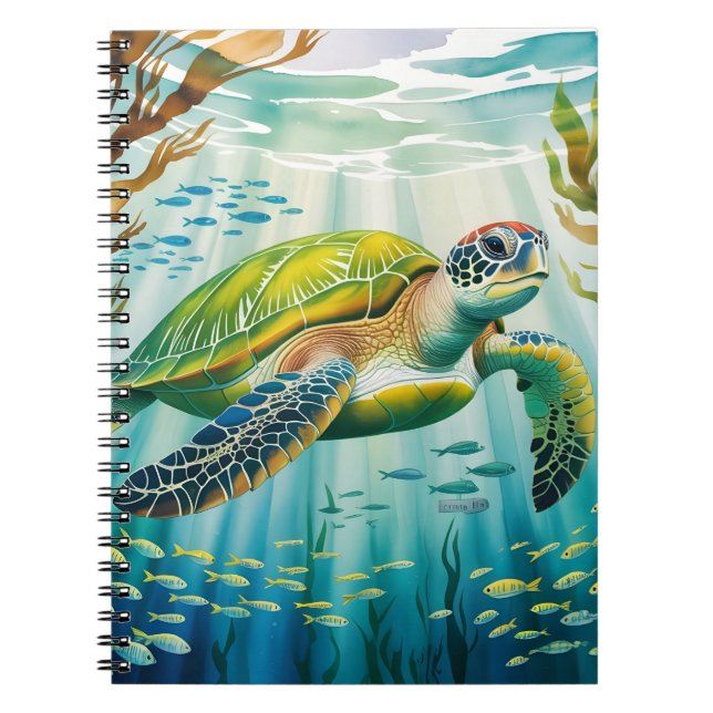 Caderno Espiral Tartaruga Pintada (Frente)