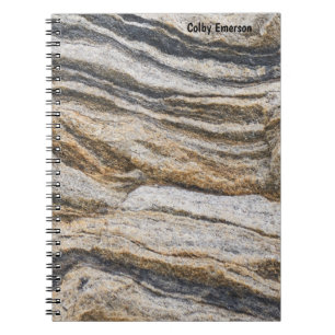 Caderno Espiral Taupe Tan Brown Cores Sandstone Design