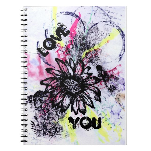 Caderno Espiral Te amo (Frente)