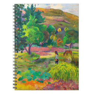 Caderno Espiral Te Fare, A Casa arte paisagística por Paul Gauguin