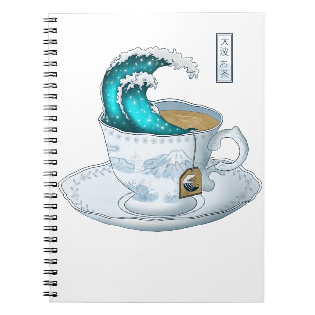 Caderno Espiral Tea Excelente Wave Off Kanagawa (Frente)