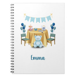 Caderno Espiral Tea Party Birthday Notebook Gift