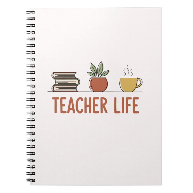 Caderno Espiral Teacher Life (Frente)