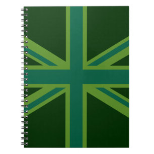 Caderno Espiral Teal Green Union Jack Decor