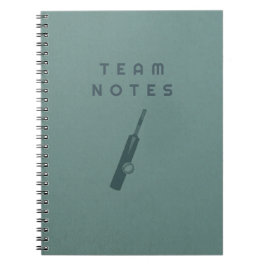 Caderno Espiral Team Notes - for Cricket Coaches, Players & Fans 