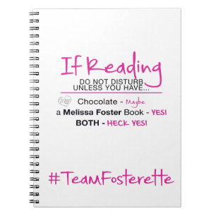 Caderno Espiral #TeamFosterette Se Ler Não Incomodar Notebook