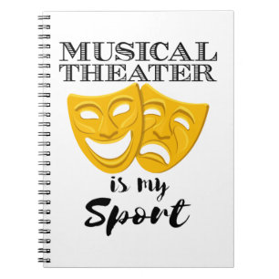 Caderno Espiral Teatro Musical É Meu Esporte