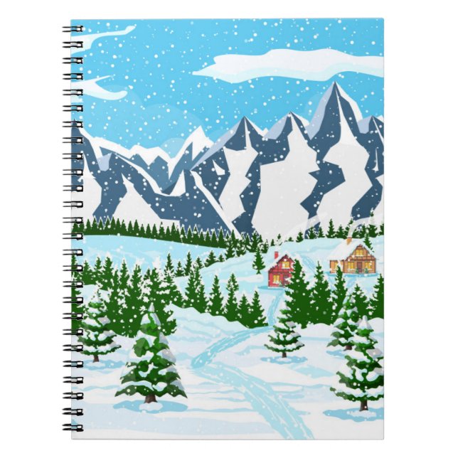 Caderno Espiral tecelagem geométrica de rhombus feita manualmente  (Frente)