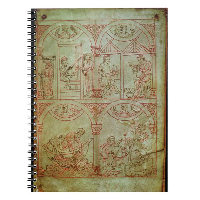 Caderno Espiral Tecelão do códice 507 fol.2r, sapateiro, (Frente)