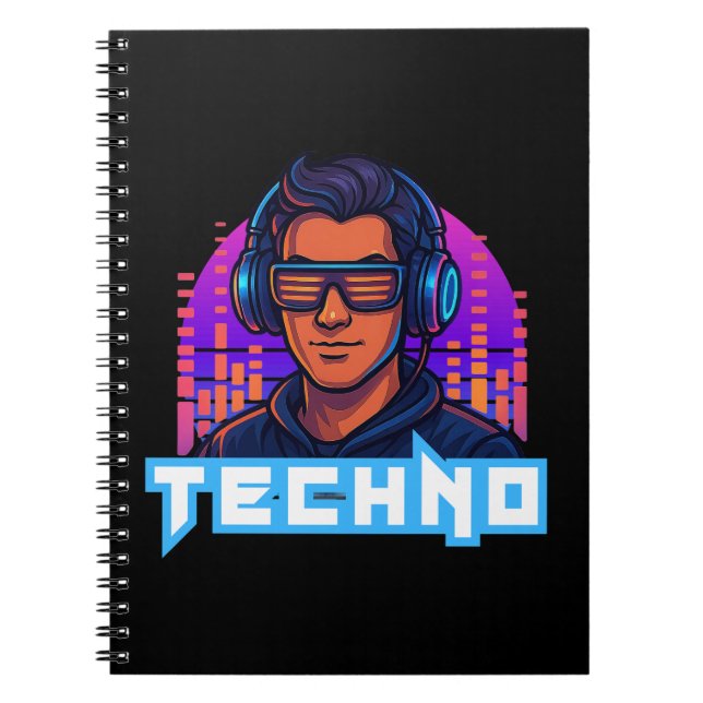 Caderno Espiral Techno (Frente)