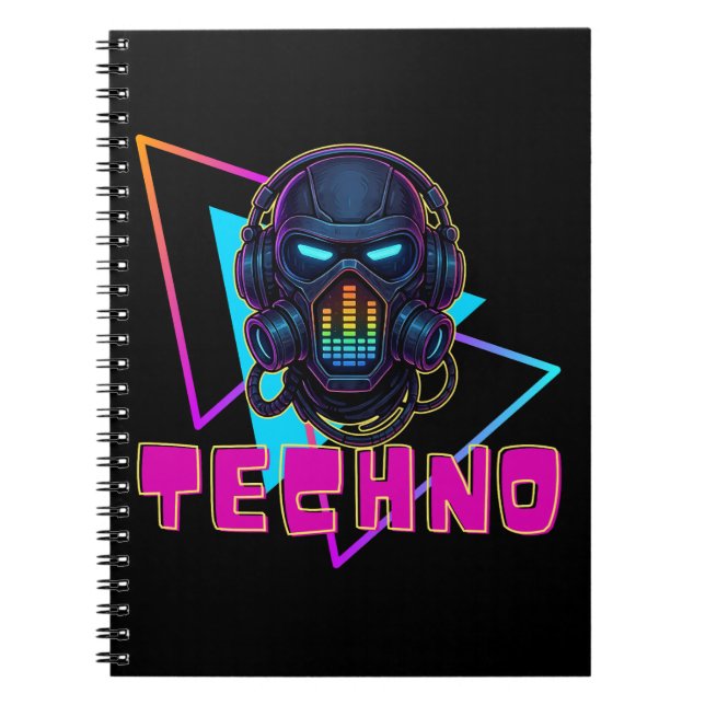 Caderno Espiral Techno (Frente)