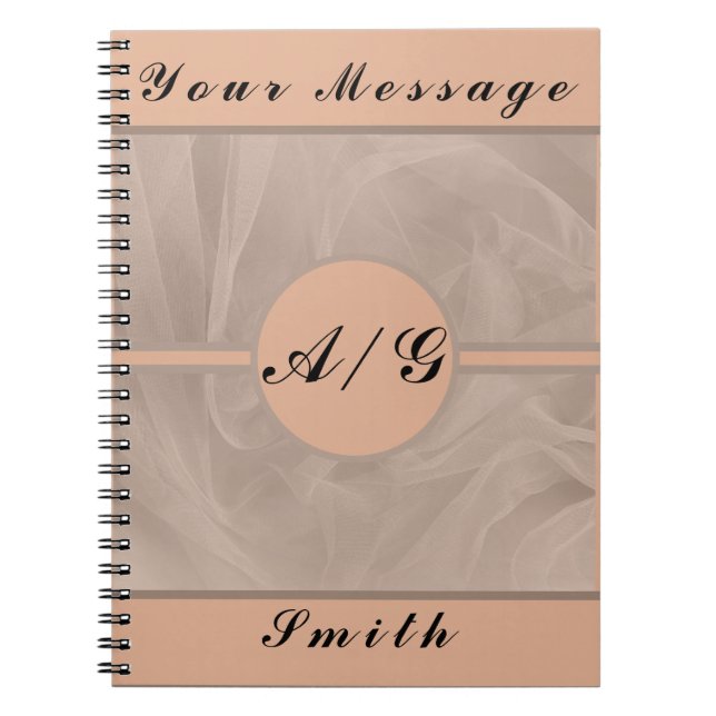 Caderno Espiral Tecido rosa Texturizado - Qualquer cor (Frente)