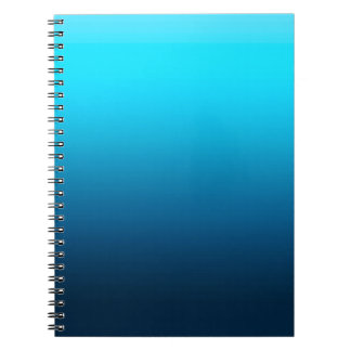 Caderno Espiral Tecla azul gradiente